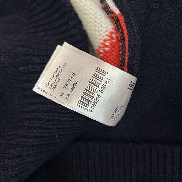 MARC CAIN Wool Alpaca Sweater Skiing Alpine 80s Color Block Size N3 US Medium - Picture 8 of 8